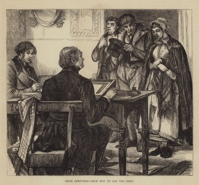 アイルランドのスケッチ、家賃を払わない方法 作： Francis S. Walker